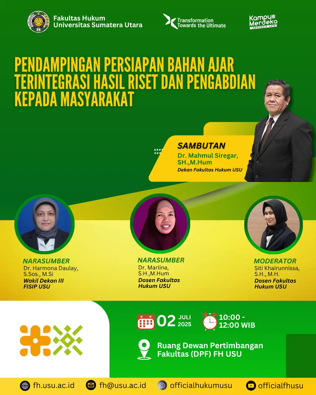 Pendampingan Persiapan Bahan ajar Terintegrasi Hasil Riset dan Pengabdian Kepada Masyarakat
